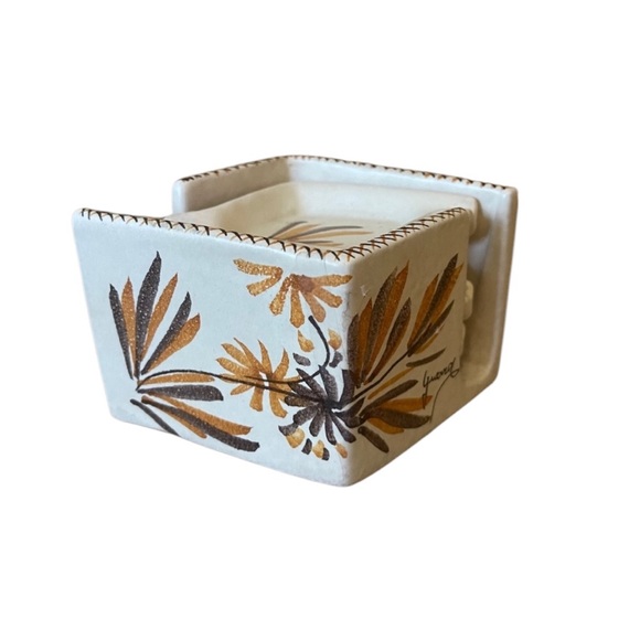 Vintage Lavorazione A Mano Ceramic Small Personal Individual (Ash)Trays & Holder - Picture 10 of 14